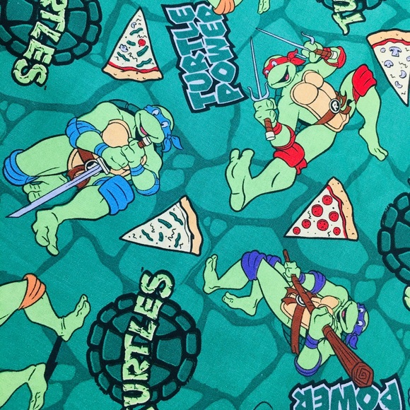 Ninja Turtle Fabric Handmade Banner - Picture 3 of 9